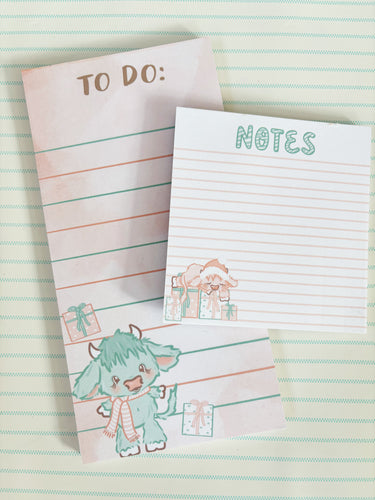 Christmas Shaggy cow stationary