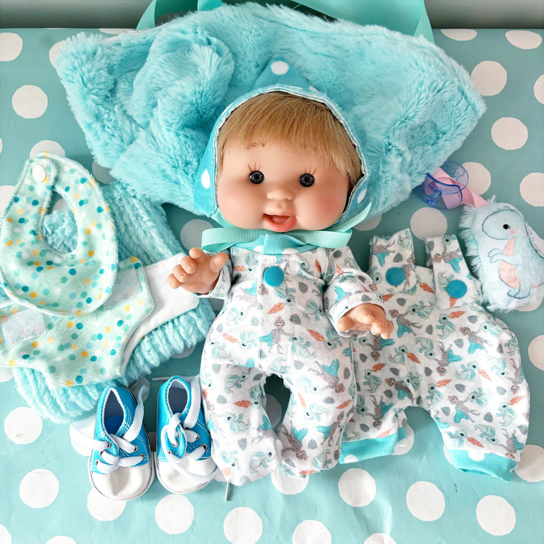 10 inch Knight and Dragon Deluxe Doll set