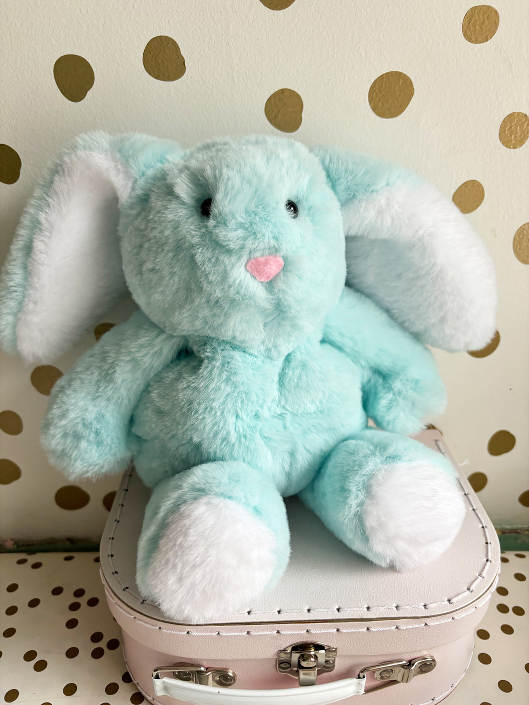 Little mint blue plushie bunny
