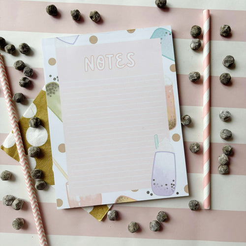 5 x 6.5 Bubble Tea Notepad