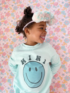 "Mini' Mint Pullover Kids