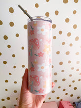 Load image into Gallery viewer, 20oz Retro Mushroom &amp; Floral on Pink