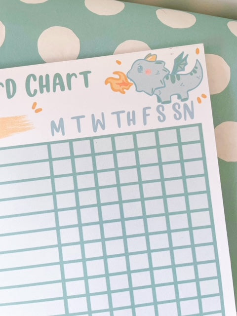 8x10.5 Reward Chart Dragon Notepad – Live Sweet Shop