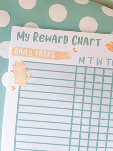 8x10.5 Reward Chart Dragon Notepad