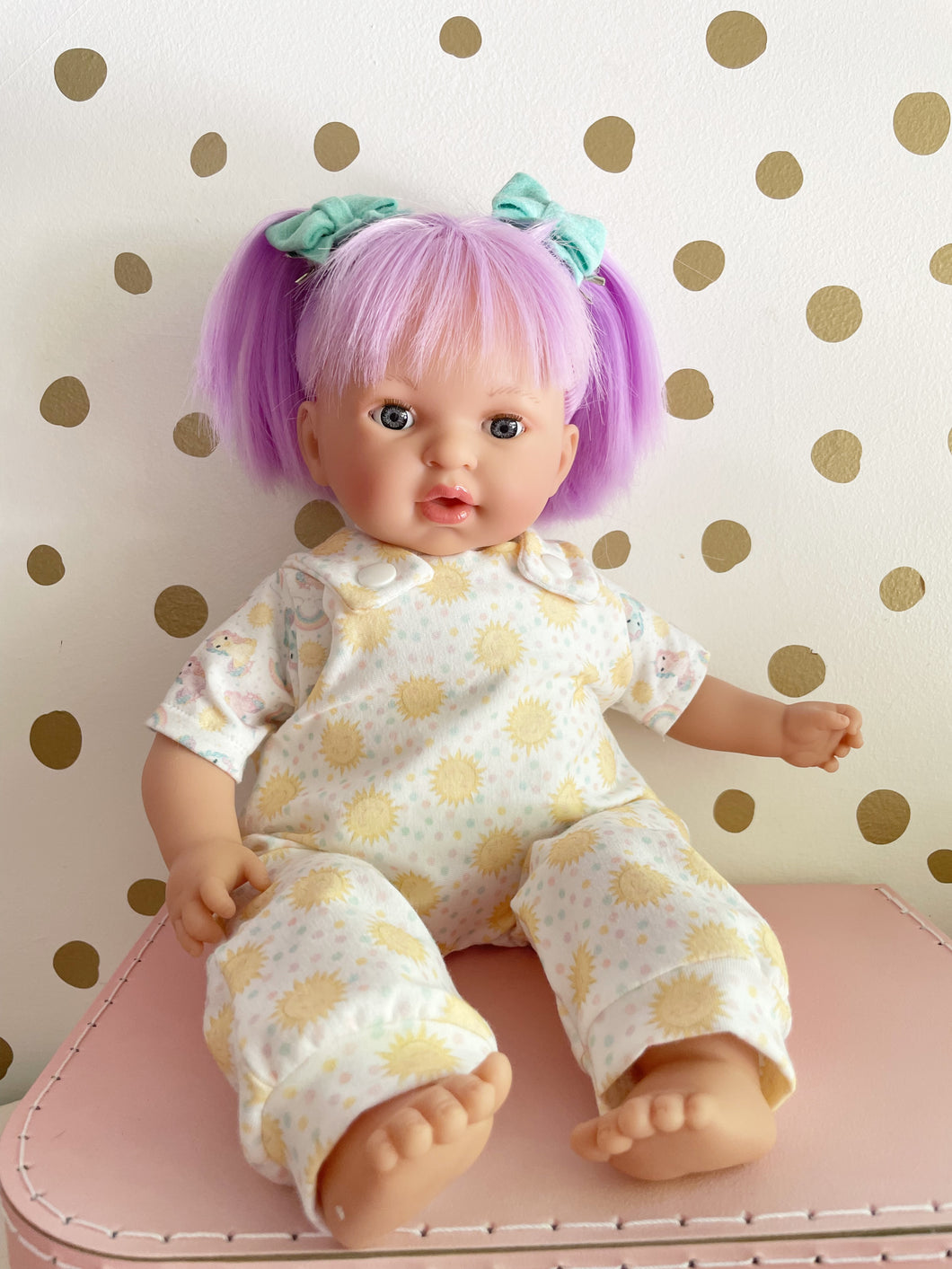 16” Purple hair doll only