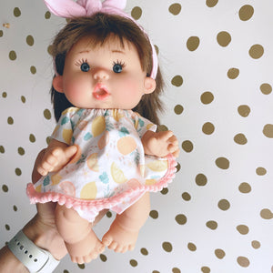 10 inch brown hair doll sets