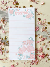 Load image into Gallery viewer, 4x8 Flamingo notepad