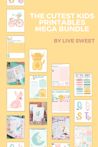 Kids mega printables bundle