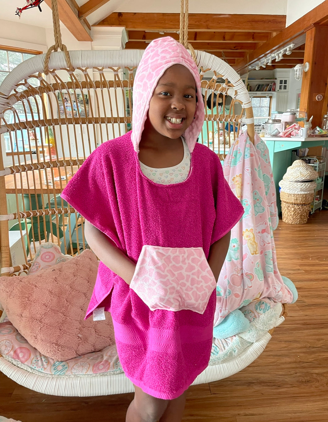Kids Hooded poncho
