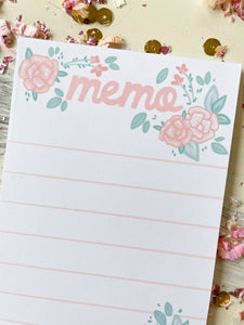 6x8 Memo Flamingo notepad