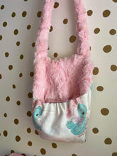 Load image into Gallery viewer, Doll pouch carrier blue birds