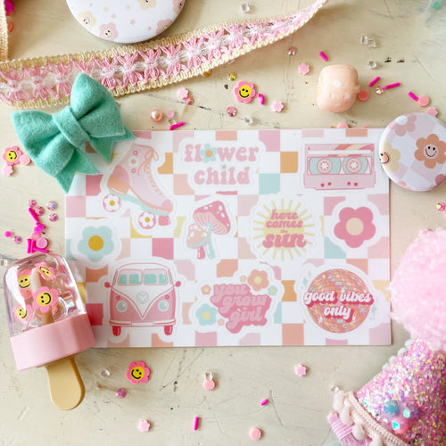 Retro Sticker Sheet