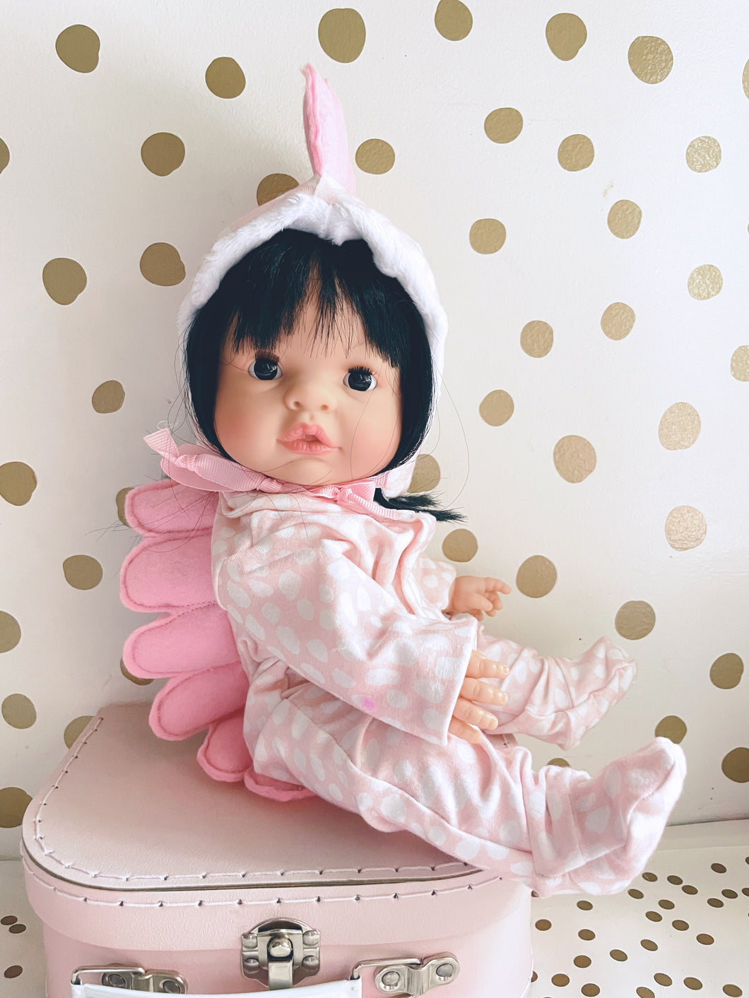 13 inch pink dino costume