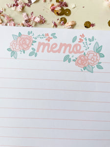 6x8 Memo Flamingo notepad