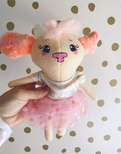 8 inch artist plushie shaggy cow