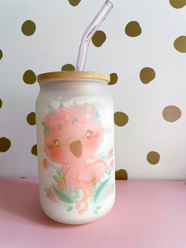 Flamingo Glass 13oz