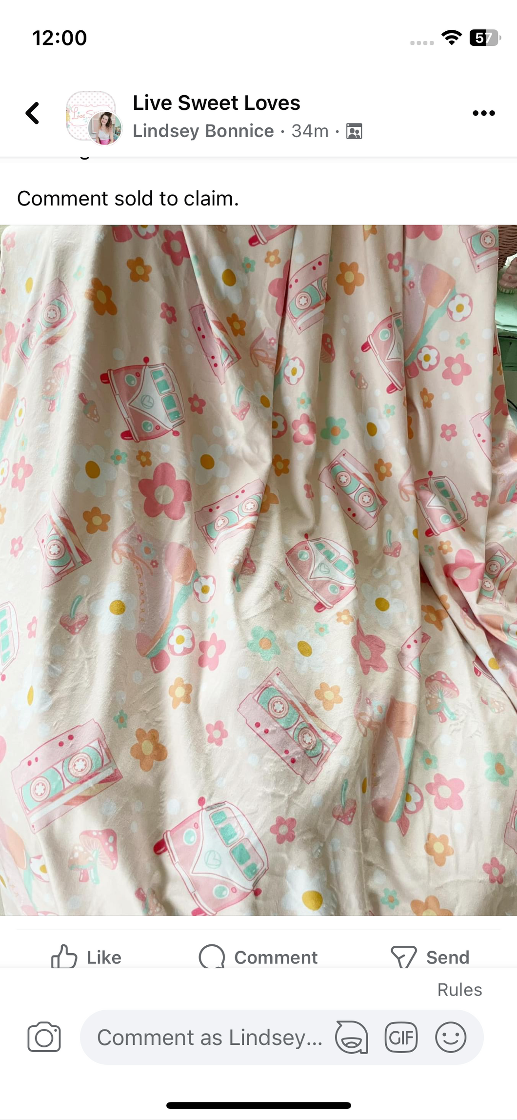 Adult retro snuggle blanket