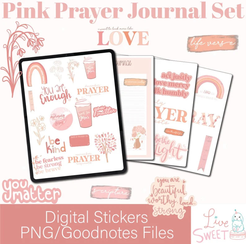 Pink Prayer Journal Pack