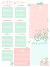 Load image into Gallery viewer, Bicycle Weekly Planner: Printable