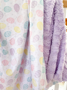 Pastel Eggs Snuggle Blanket
