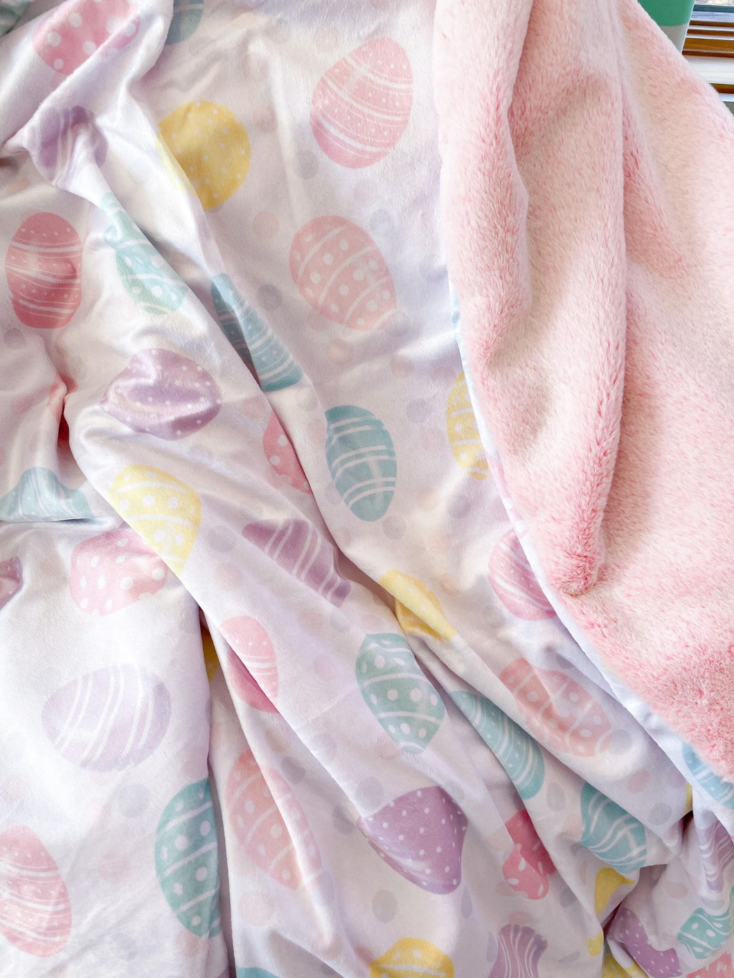 Pastel Eggs Snuggle Blanket