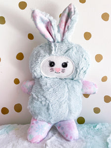 Baby Bunny Cutieloo Mint with Pink and Mint Vintage Floral