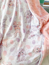 Load image into Gallery viewer, Pink and Purple Bunny Snuggle Blanket