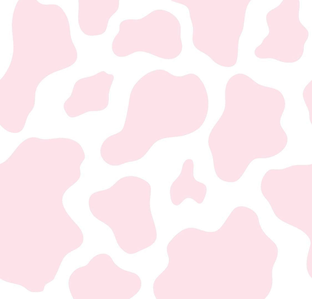 Snuggle Blanket: Pastel Pink Cow Print