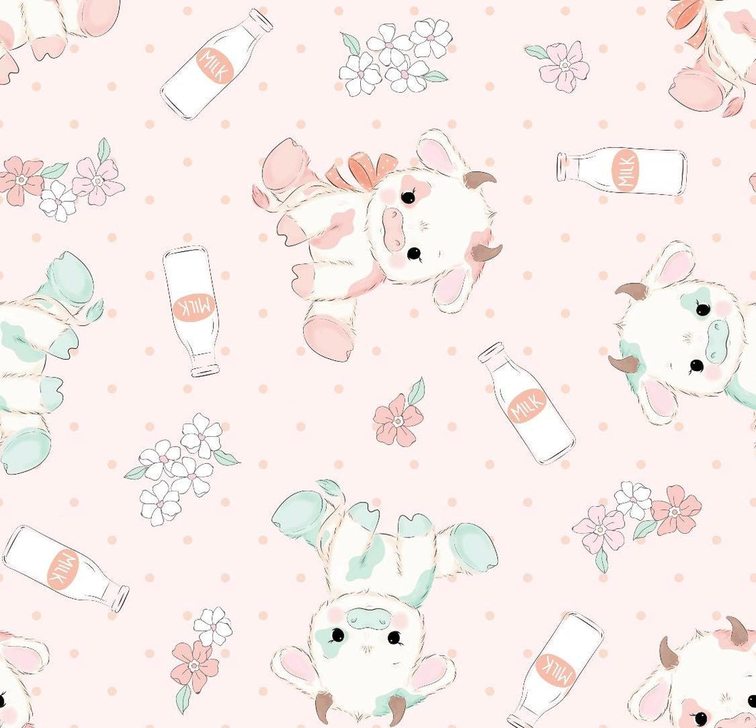 Snuggle Blanket: Pink and Blue cow print