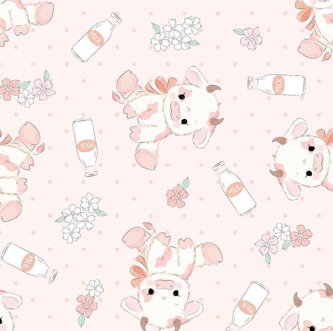 Snuggle Blanket: Pink cow print