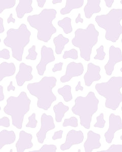 Snuggle Blanket: Pastel Purple Cow Print