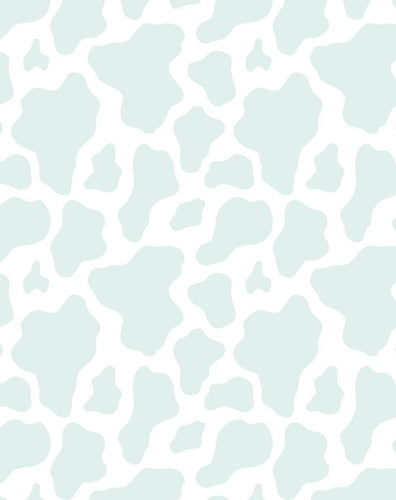 Snuggle Blanket: Pastel Blue Cow Print