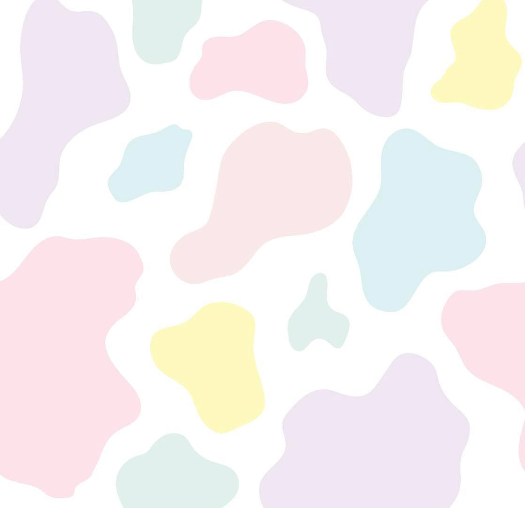 Snuggle Blanket: Pastel Multi-color Cow Print