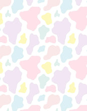 Load image into Gallery viewer, Snuggle Blanket: Pastel Multi-color Cow Print
