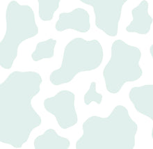 Load image into Gallery viewer, Snuggle Blanket: Pastel Blue Cow Print