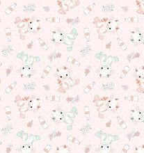 Load image into Gallery viewer, Snuggle Blanket: Pink and Blue cow print