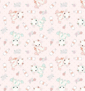 Snuggle Blanket: Pink and Blue cow print