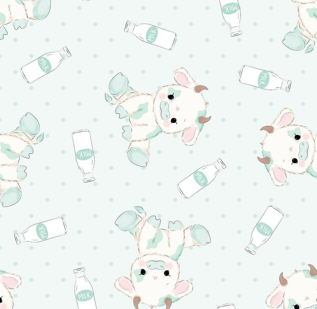 Snuggle Blanket: Blue cow print