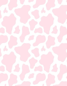 Snuggle Blanket: Pastel Pink Cow Print