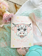 Load image into Gallery viewer, 5x7 Shaggy Cow Notebook w Blank Pages