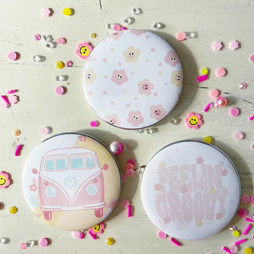 Set of 3 Retro Pins/Set 2