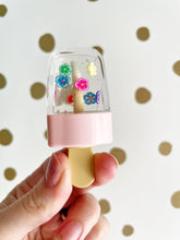 Load image into Gallery viewer, Floral bubble gum flavored popsicle lipgloss