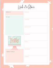 Load image into Gallery viewer, Week at a Glance Planner: Printable