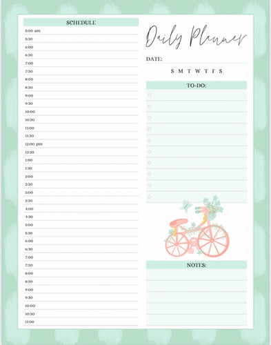 Daily Planner: Printable