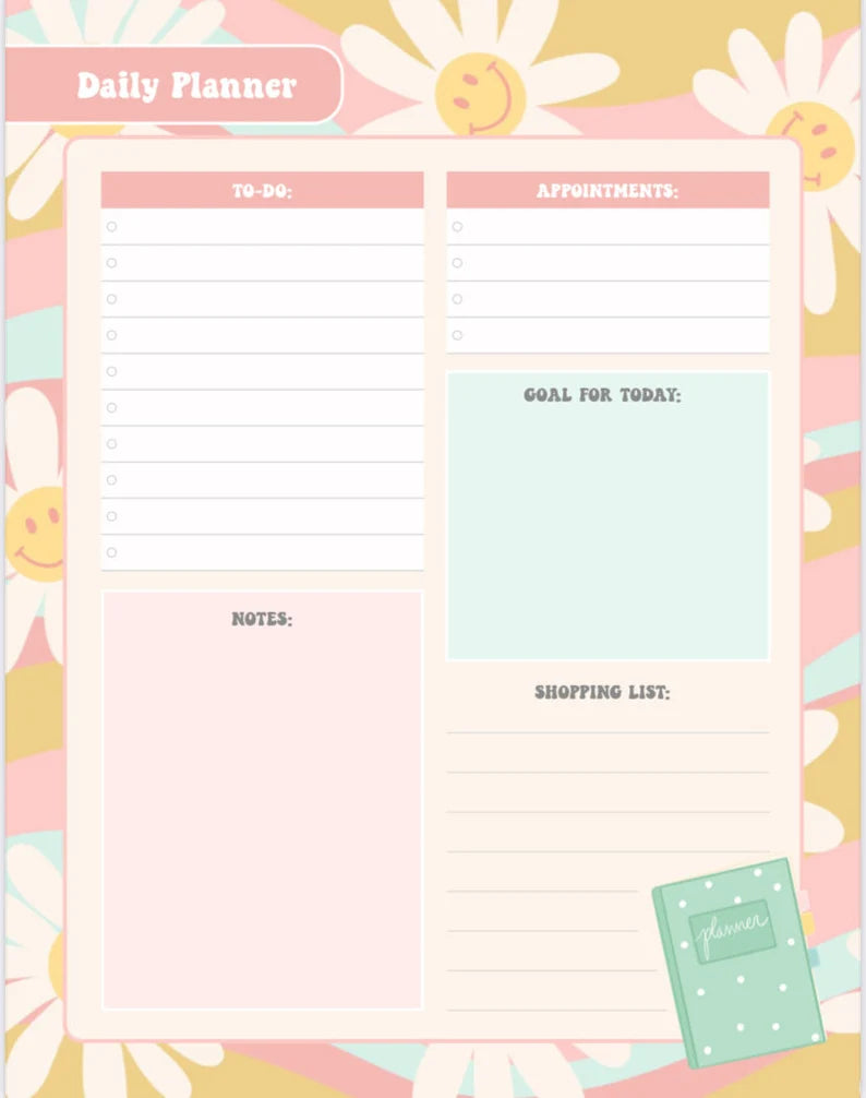Daily Planner: Printable