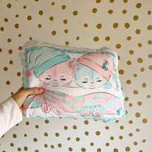 Load image into Gallery viewer, Sleeping Kittens Shaped Pillow