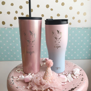 Rainbow Pig Cotton Candy 20 oz Tumbler