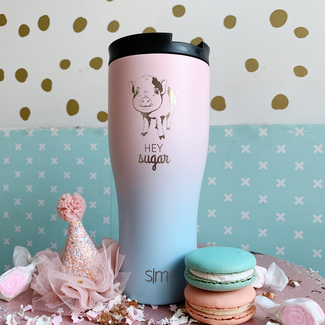 Rainbow Pig Cotton Candy 20 oz Tumbler