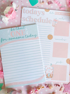 5x7 Today's Schedule Notepad