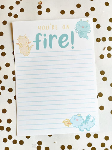 5x7 You're on Fire Notepad